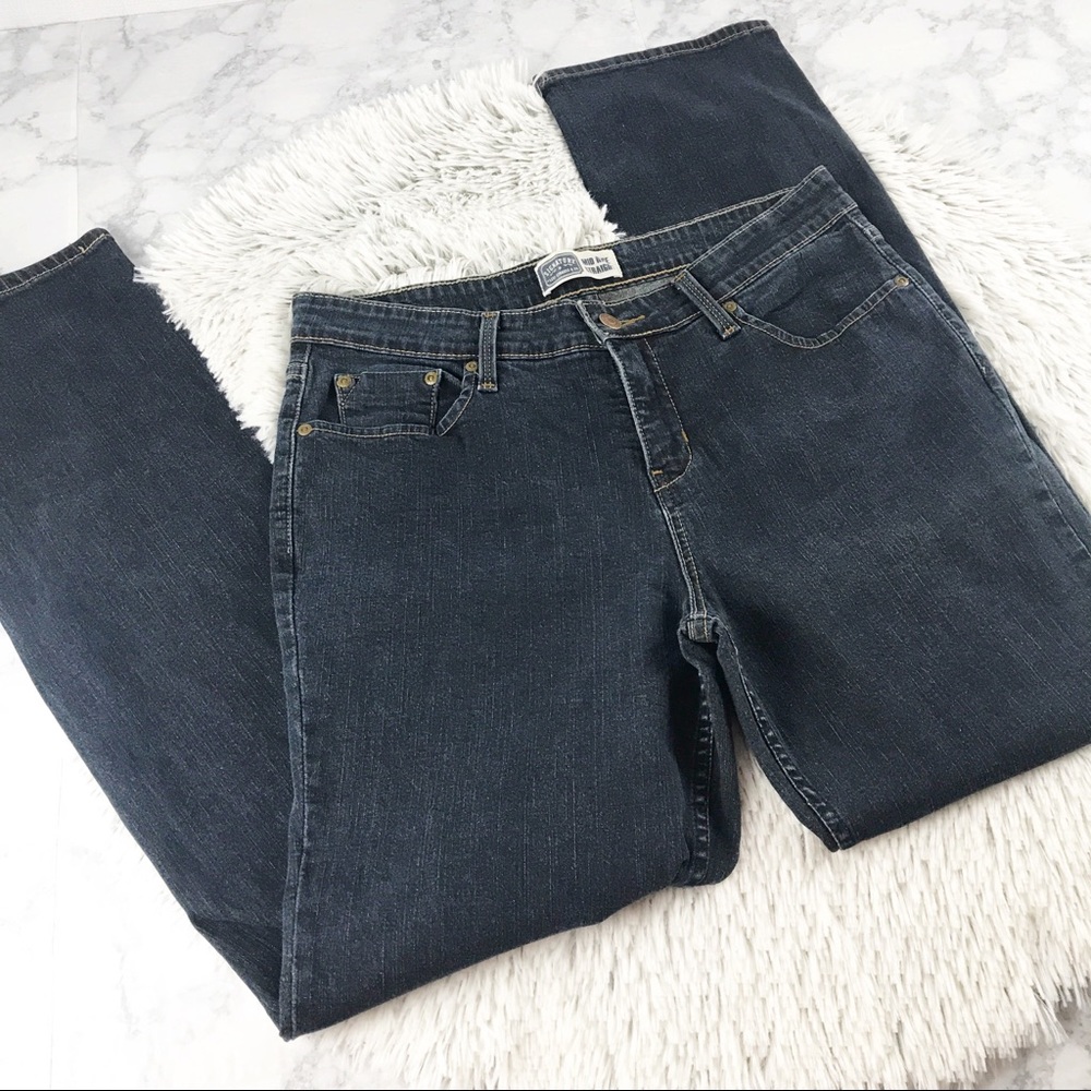 Levi’s Mid Rise Straight Leg Dark Wash Jeans EUC
